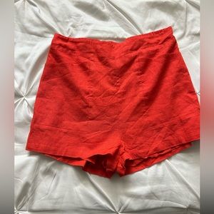 Orange summer shorts
